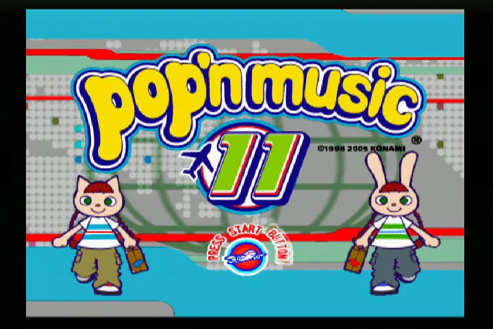 『ポップンミュージック11』のゲーム画面