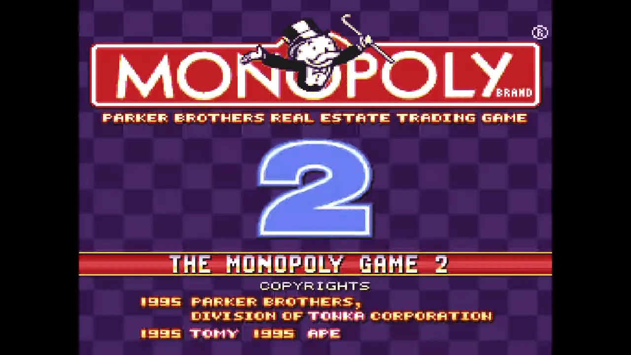 『ザ・モノポリーゲーム2』のゲーム画面