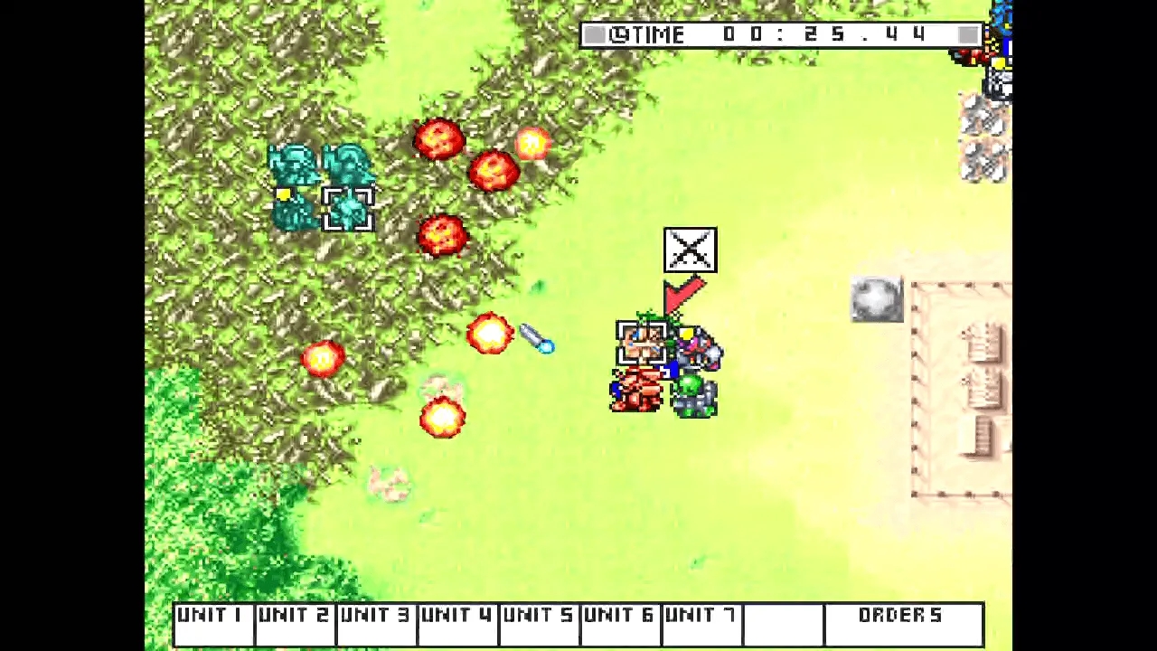 『バトルコマンダー 八武衆、修羅の兵法』のゲーム画面
