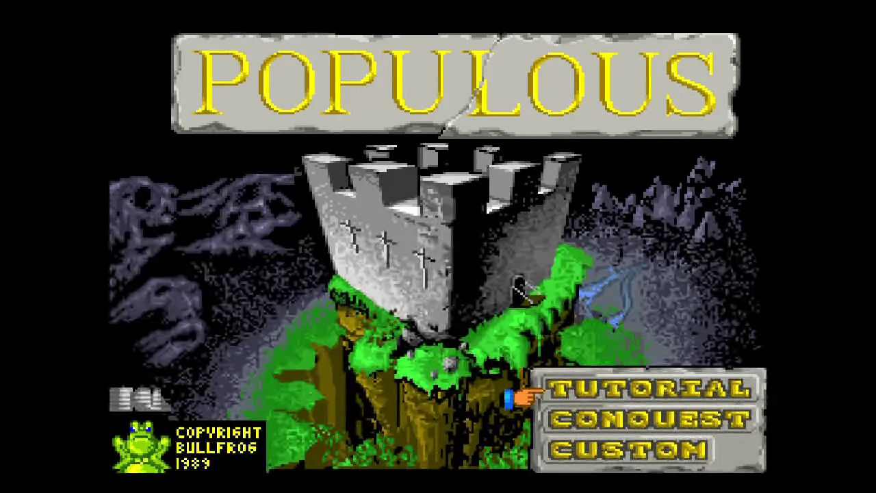 『ポピュラス』のゲーム画面