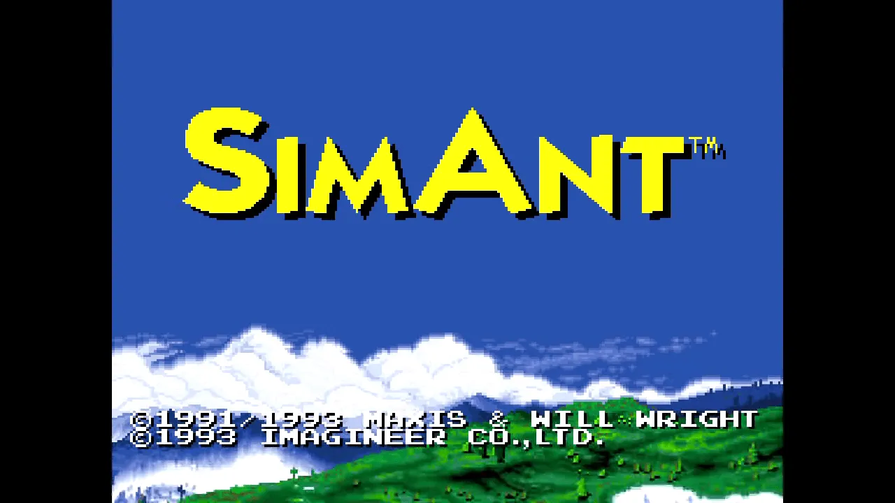 『シムアント』のゲーム画面